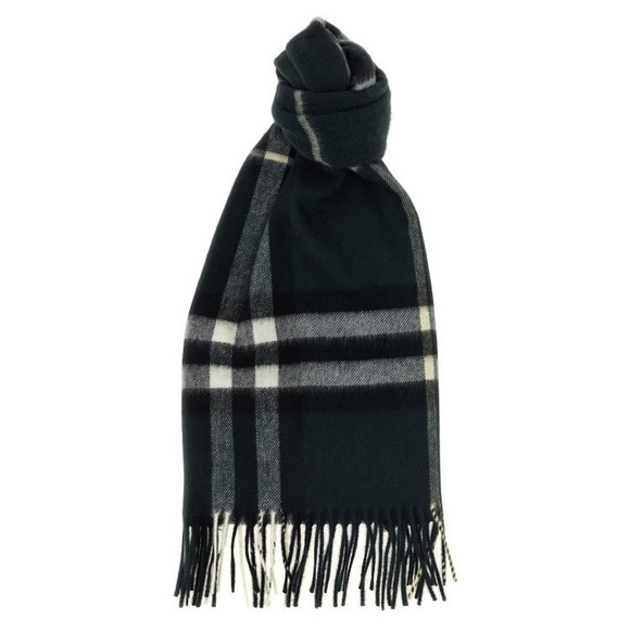 Burberry Cashmere Scarf With Classic Check Pattern - NWT - Picture 1 of 3